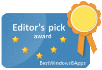 BestWindows8Apps Editor's pick award